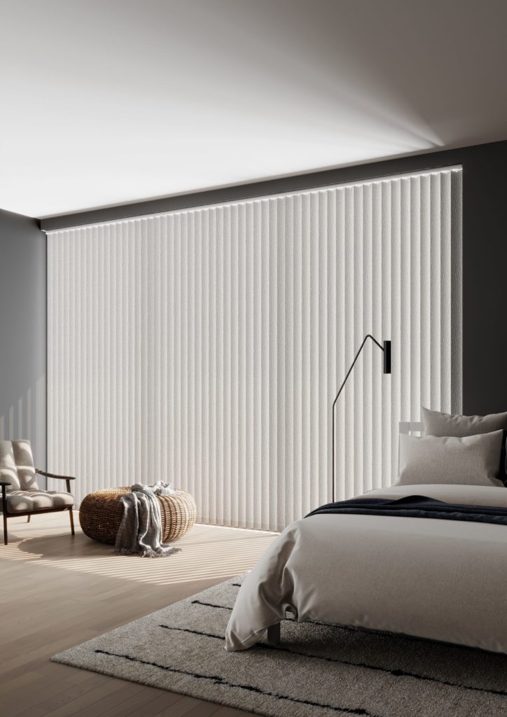 Neutral vertical blinds